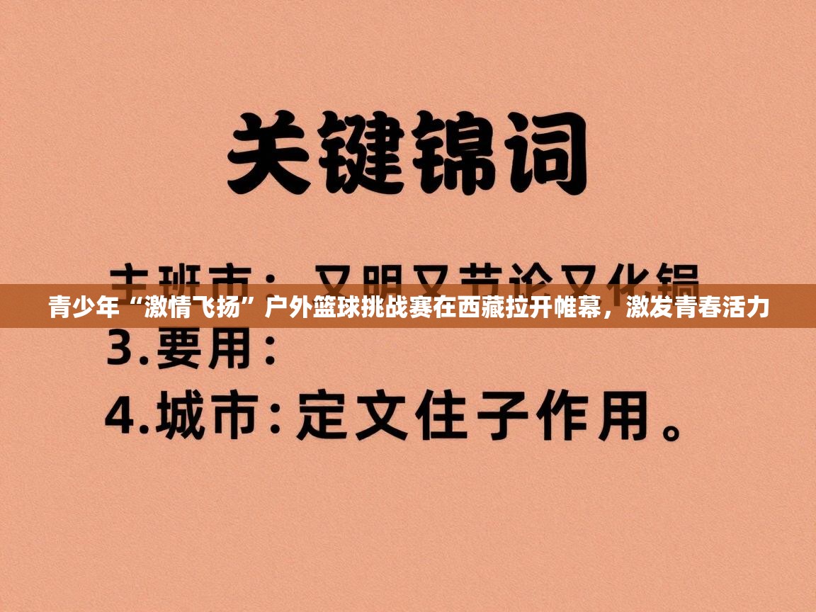 云开体育app官网入口网页版-青少年“激情飞扬”户外篮球挑战赛在西藏拉开帷幕,激发青春活力 第1张
